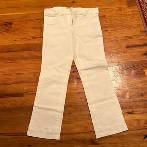 Veronica Beard White cropped jeans